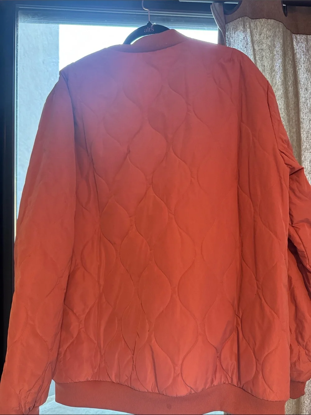 adidas Quilted Bomber Jacket in Baby Pink - Picture 4 of 7